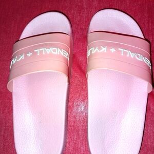 Kendall + Kylie Pink Slide Sandals